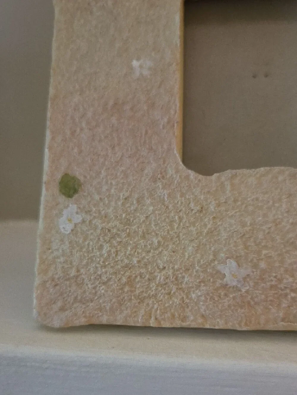 Ceramic Photo Frame With Baby Shoes